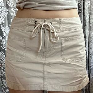 OLD NAVY khaki Mini Skirt with Drawstring